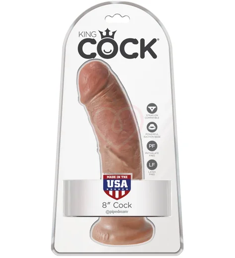 Фаллоимитатор на присоске King Cock 20 см мулат фото 2