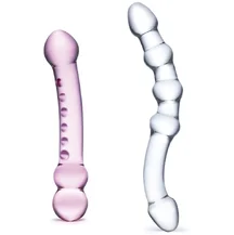 Набор из двух стеклянных фаллоимитаторов Glas Pleasure Set