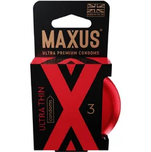 Презервативы ультратонкие Maxus Sensitive Ultra Thin 3 шт с кейсом