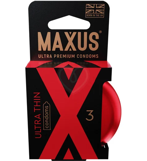 Презервативы ультратонкие Maxus Sensitive Ultra Thin 3 шт с кейсом фото 1