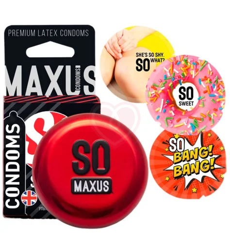 Презервативы ультратонкие Maxus Sensitive Ultra Thin 3 шт с кейсом фото 2