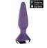Анальная вибропробка Satisfyer Plug Ilicious 1 с приложением фиолетовая фото 1