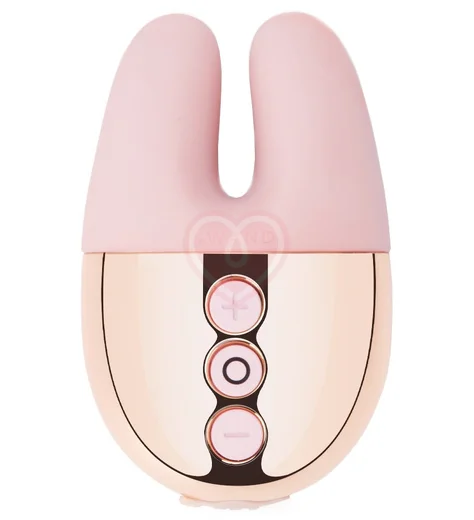 Мини-вибратор с двумя кончиками Le Wand Double Vibe розовое золото фото 1