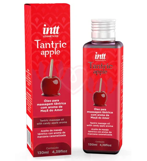 Массажное масло Intt Tantric Apple Карамельное яблоко 130 мл фото 1