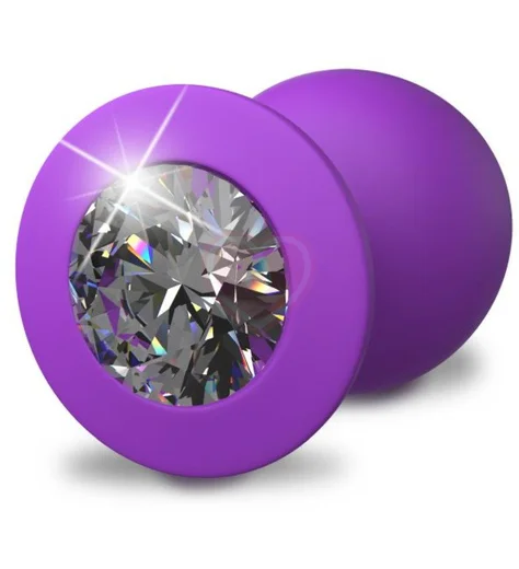 Анальная пробка Her Little Gem Large Plug большая фиолетовая фото 1