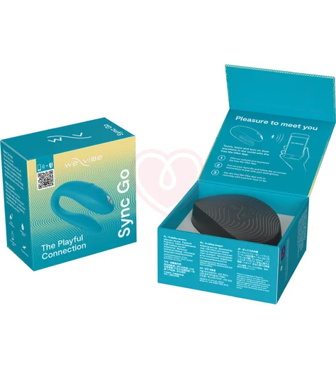 Вибратор для пар We-Vibe Sync Go голубой фото 8