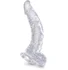 Гелевый фаллоимитатор изогнутой формы King Cock Clear 16 см прозрачный фото 1