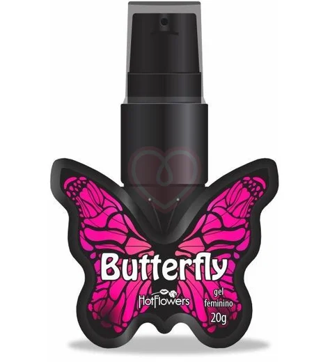 Клиторальный гель с эффектом вибрации Butterfly и вкусом вишни 25 г фото 1