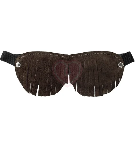 Закрытая велюровая маска Pecado BDSM 19,5 см шоколадная фото 1