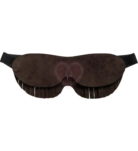 Закрытая велюровая маска Pecado BDSM 19,5 см шоколадная фото 5