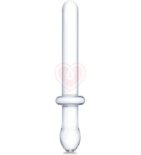 Прямой двусторонний стеклянный фаллоимитатор Glas Classic Handblown фото 1