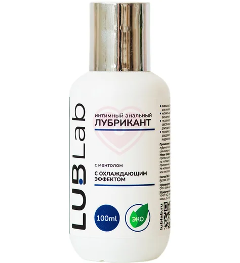 Охлаждающий анальный лубрикант с ментолом LUBLab 100 мл фото 1