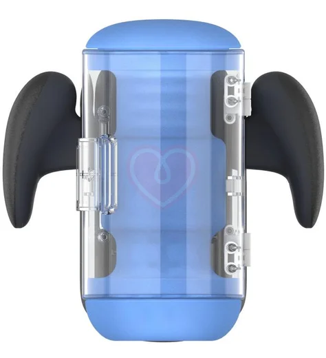 Робот-мастурбатор с вибрацией и нагревом Amovibe Black Knight Massaging Beads фото 1