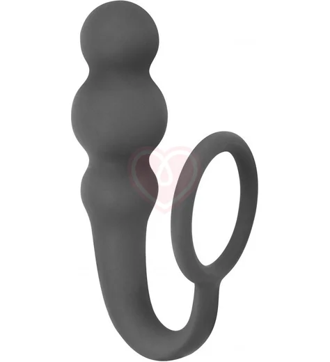 Анальный стимулятор с эрекционными кольцом Spice It Up Legend серый фото 1