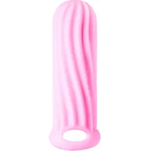 Насадка для увеличения диаметра с двусторонним рельефом Homme Wide для 11-15 см розовая