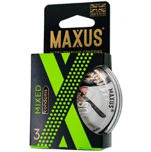 Набор презервативов Maxus Mixed 3 штуки с пластиковым кейсом