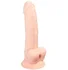 Фаллоимитатор с мошонкой регулируемой твердостью на присоске RealStick Silicone Jake G телесный фото 1