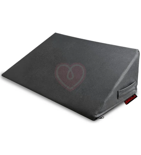 Подушка для секса Erola Wedge Треугольник кожаная чёрная фото 1