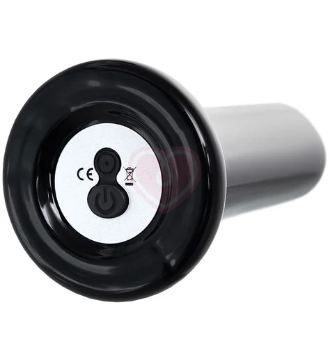 Стеклянный мини-вибратор Sexus Glass чёрный фото 4