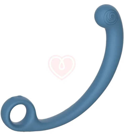 Вибратор с массажной головкой SVibe AXI Snail Spot Wand голубой фото 2