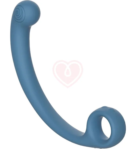 Вибратор с массажной головкой SVibe AXI Snail Spot Wand голубой фото 4