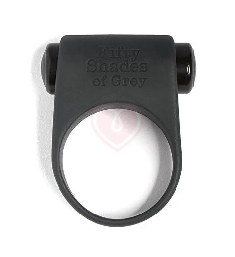 Эрекционное кольцо с вибрацией '50 оттенков серого' Feel It, Baby! Vibrating Cock Ring фото 1