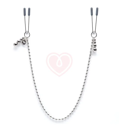 Зажимы для сосков на цепочке Fifty Shades Darker At My Mercy Chained Nipple Clamps фото 1