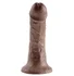 Фаллоимитатор на присоске King Cock 17 см коричневый фото 1