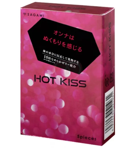Презервативы с согревающей смазкой Sagami Hot Kiss 5 шт фото 1