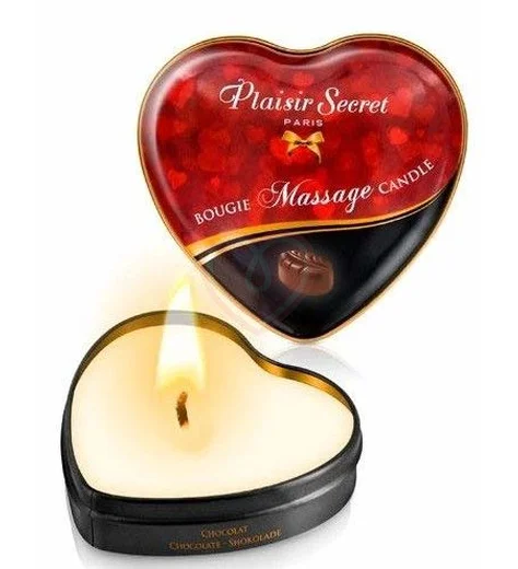 Массажная аромасвеча-сердечко Concorde Gout Chocolat Шоколад 35 мл фото 1