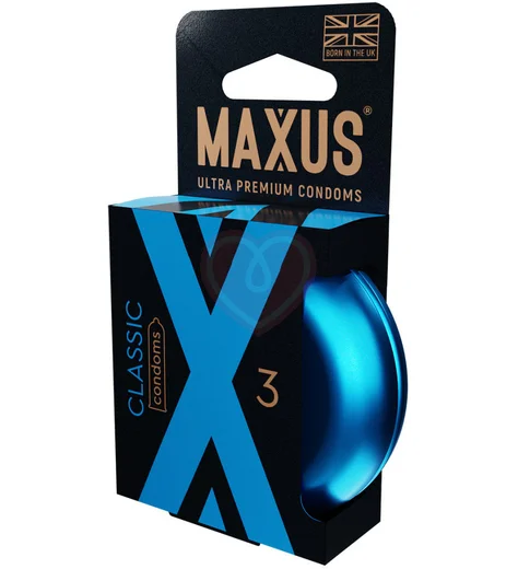 Классические презервативы Maxus Classic 3 шт с кейсом фото 1