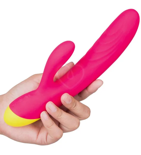 Вибратор с клиторальным стимулятором Romp Jazz Rabbit Vibrator розовый фото 2