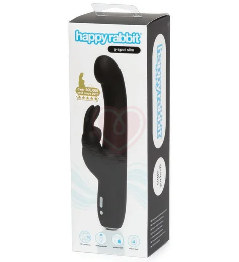 Вибратор Happy Rabbit Slimline G-Spot чёрный фото 4