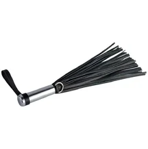 Мини флоггер с металлической ручкой чёрный