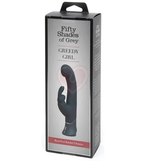 Вибратор '50 оттенков серого' Greedy Girl Real Feel серый фото 5