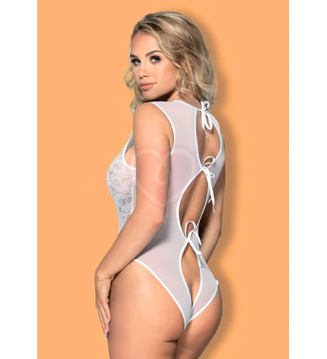 Боди с вырезами на спинке Candy Girl Vesta белое фото 2