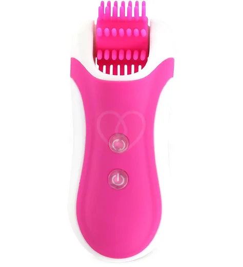 Стимулятор для клитора Clitella с насадками розовый фото 3