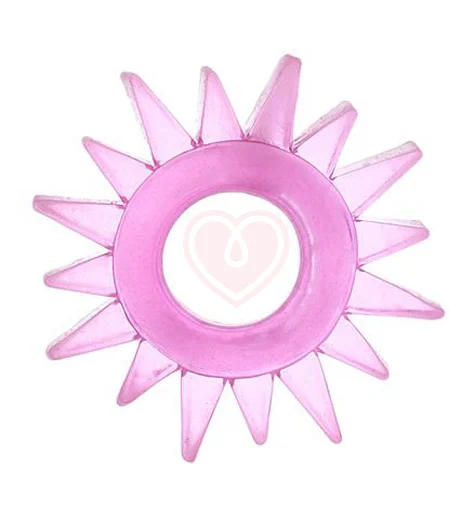 Кольцо эрекционное Toyfa Love Ring Шестерёнка розовое фото 1