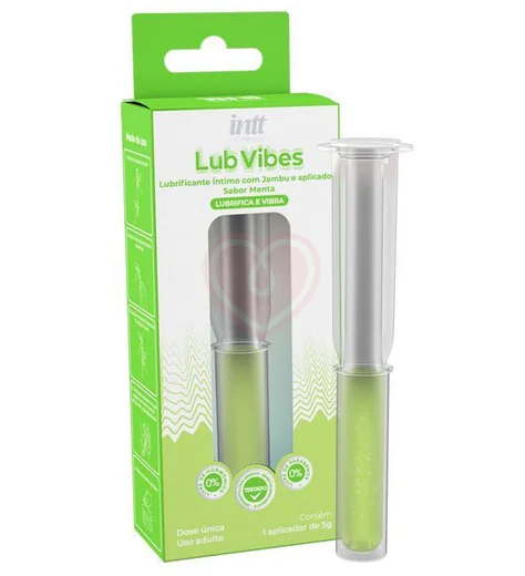 Вагинальный возбуждающий лубрикант с аппликатором Intt Lub-Vibes Мята 5 г фото 1