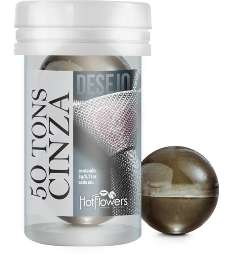 Масляный лубрикант в шариках Hot Ball 50 Tons Desire с охлаждающим эффектом фото 1