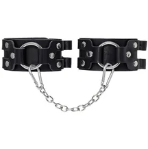 Оковы на ноги с двумя ремнями Pecado BDSM черные