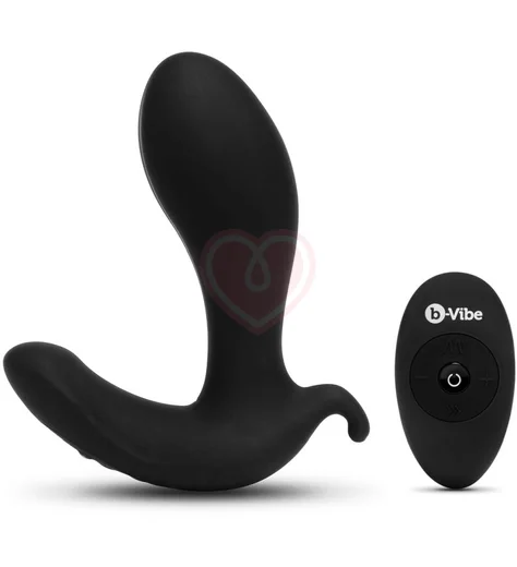 Расширяющийся вибростимулятор простаты b-Vibe Expand Plug с пультом черный фото 1
