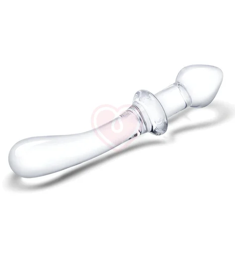 Двусторонний стеклянный фаллоимитатор Glas Classic Handblown фото 3