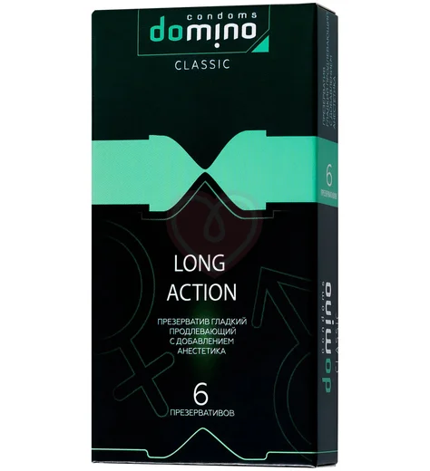 Пролонгирующие презервативы Domino Long Action 6 шт фото 1