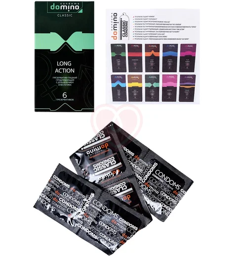 Пролонгирующие презервативы Domino Long Action 6 шт фото 3