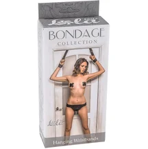 Подвесные наручники на дверь Bondage Collection Hanging Wristbands Plus Size черные