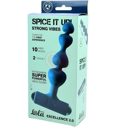 Анальная ёлочка с вибропулей Spice it Up Excellence 2.0 зелёная фото 4