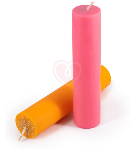 Набор из 2 восковых свечей Wax Play To Heat Up с ароматами пряностей и манго фото 1