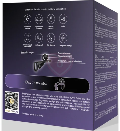 Вибро-насадка с клиторальным стимулятором SVibe Jovi фото 2