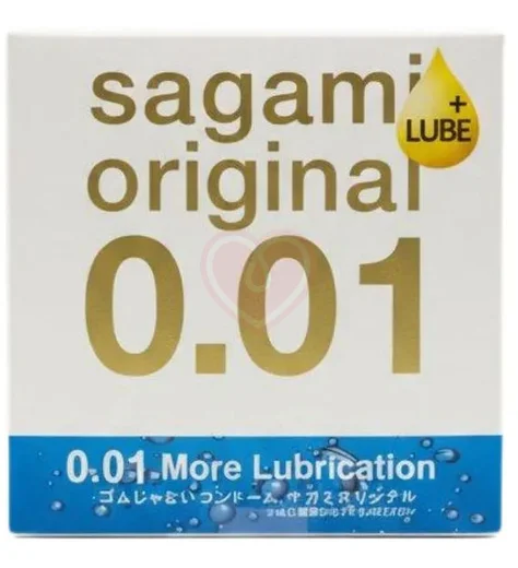 Полиуретановые презервативы Sagami Original 001 Extra Lub с увеличенным количеством смазки 1 шт фото 1